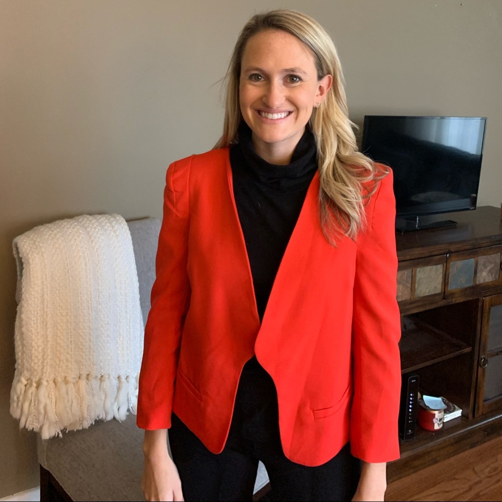 Hot red blazer - Picture 4 of 5